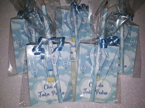 Bloquinho de Anotação + Lápis Ursinho Baloeiro