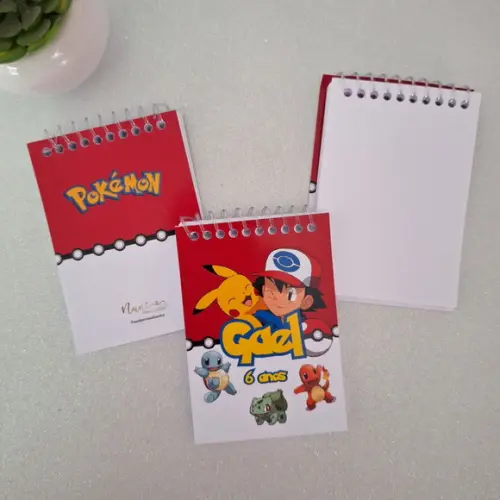 Bloquinho de Anotação Pokemon