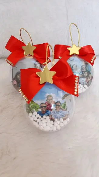 Bolinha de Natal com Foto