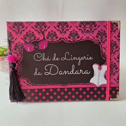 Caderno Chá de Lingerie Desejos e Conselhos Noiva