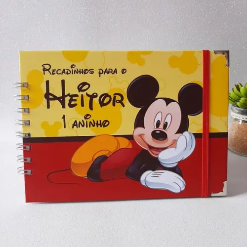 Caderno de Recados Aniversário Mickey