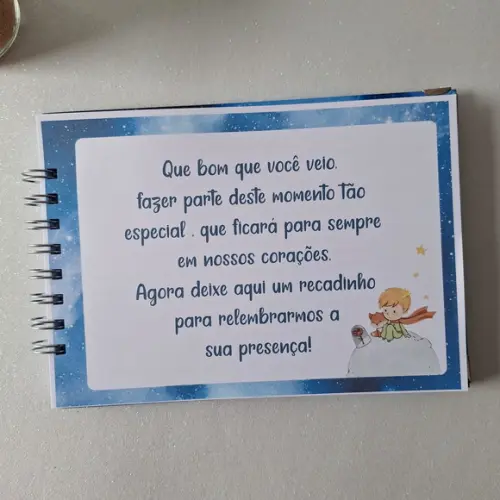 Caderno de Recados 15 Anos Pequeno Príncipe