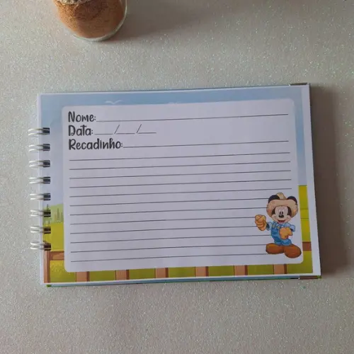 Caderno de Recados Aniversário Mickey Fazendeiro