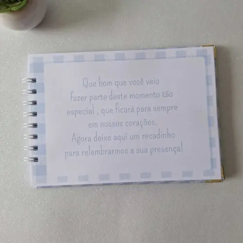 Caderno de Recados Chá de Bebê