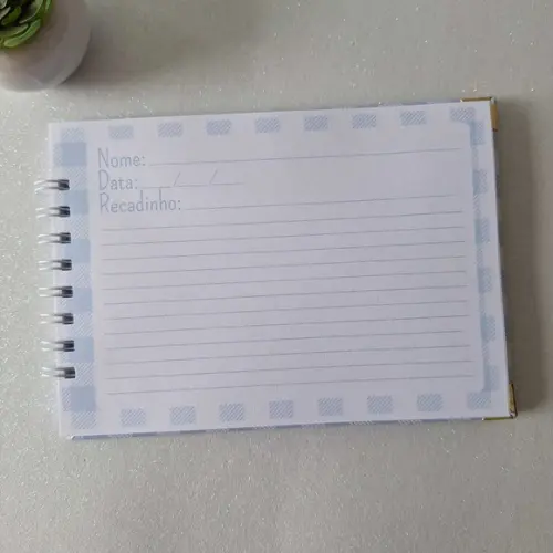 Caderno de Recados Chá de Bebê