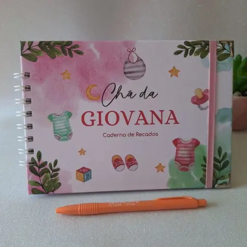 Caderno de Recados Chá de Bebê