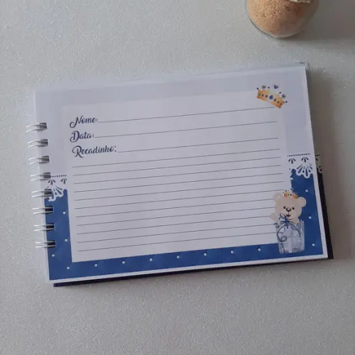 Caderno de Recados Chá de Bebê