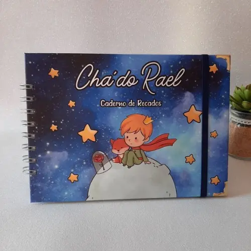 Caderno de Recados Chá de Bebê Pequeno Príncipe