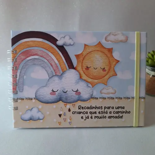 Caderno de Recados Chá de Revelação
