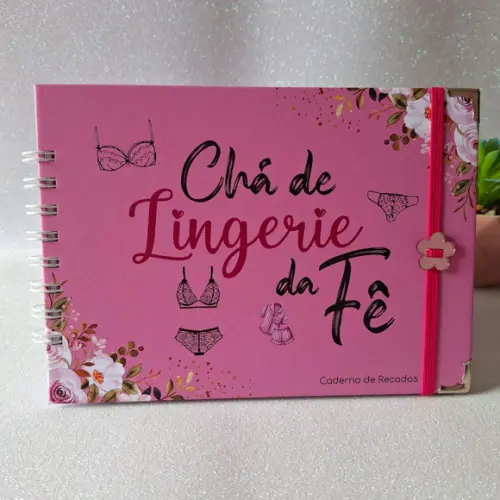 Caderno de Recados Chá de Lingerie