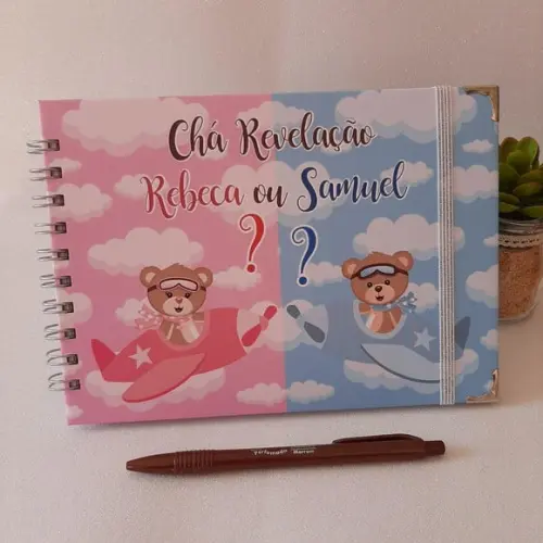 Caderno de Recados Chá Revelação