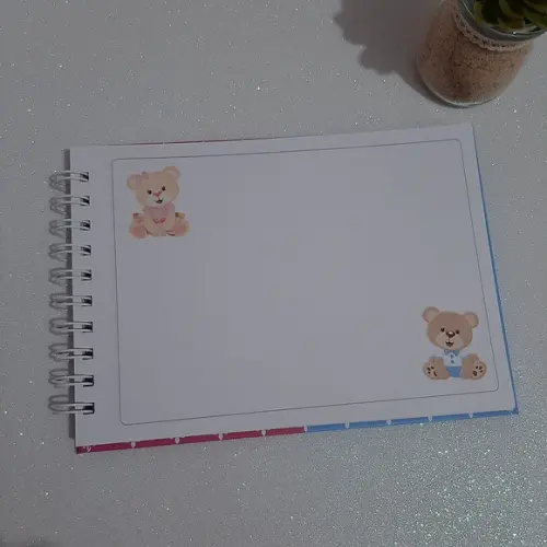 Caderno de Recados Chá Revelação