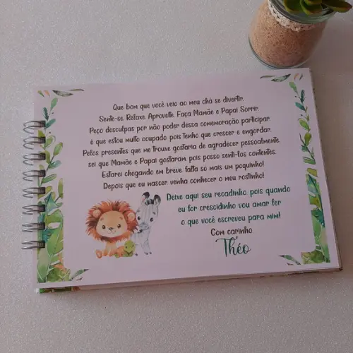 Caderno de Recados Safari