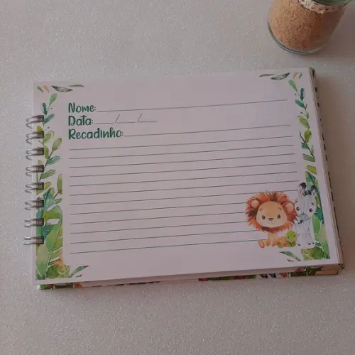 Caderno de Recados Safari