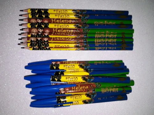 Caneta + Lápis Harry Potter