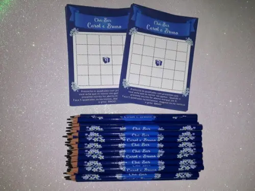 Cartela de Bingo + Lápis Chá de Cozinha