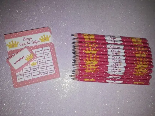 Cartela de Bingo + Lápis Personalizado