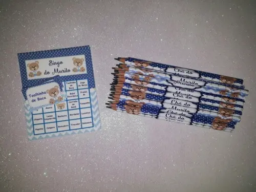 Cartela de Bingo + Lápis Personalizado