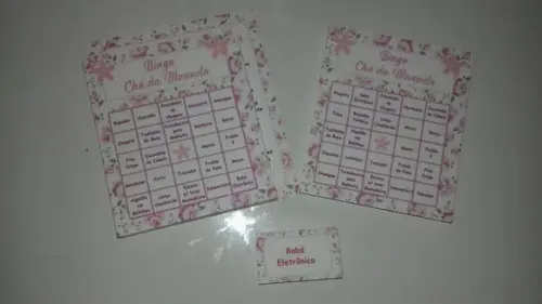 Cartela de Bingo + Lápis Personalizado