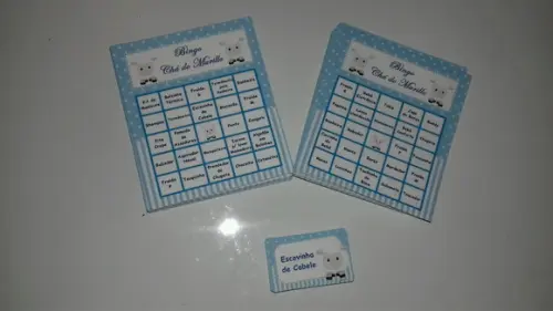 Cartela de Bingo + Lápis Personalizado
