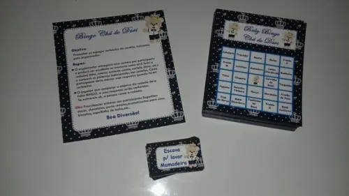 Cartela de Bingo + Lápis Personalizado