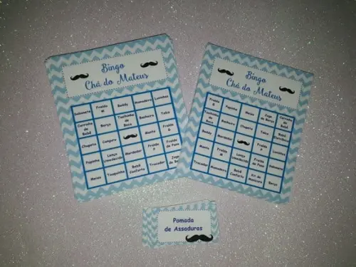 Cartela de Bingo para Chá de Bebê