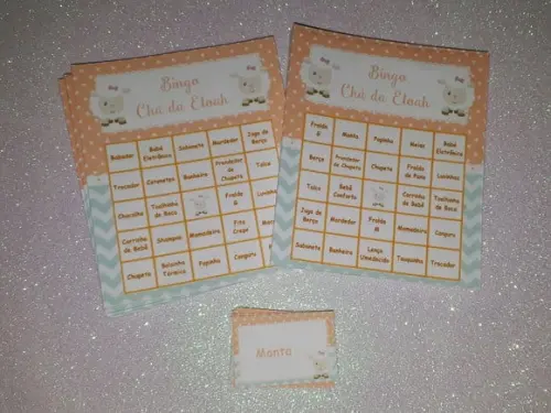 Cartela de Bingo Ovelhinha