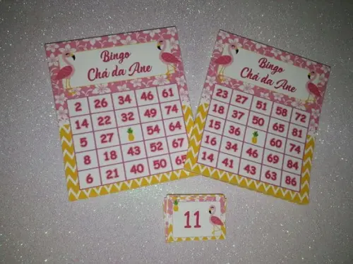 Cartela de Bingo Chá de Cozinha