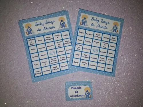Cartela de Bingo Chá de Bebê