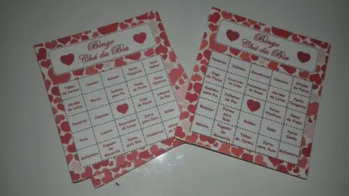 Cartela de Bingo Chá de Cozinha