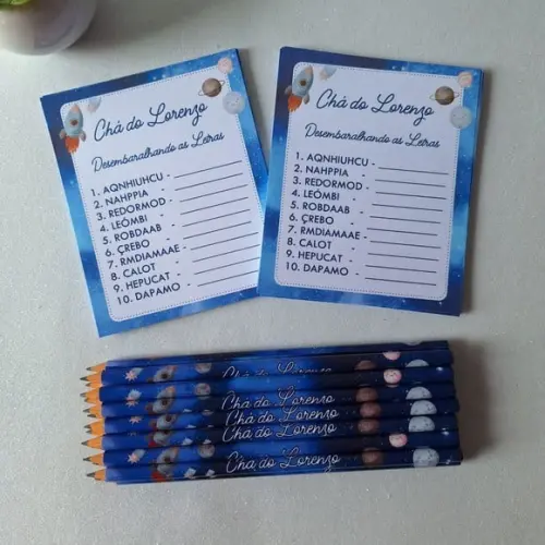 Desembaralhando + Lápis Astronauta