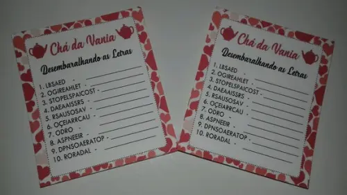 Desembaralharando as Letras Chá de Cozin