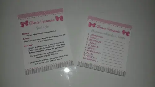 Desembaralhando as Letras Chá de Bebê