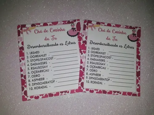Desembaralharando as Letras Chá de Cozin