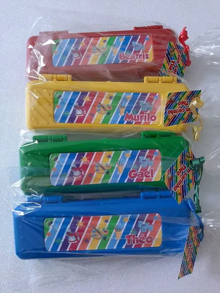 Estojo + Lapis + Apontador + Borracha + Régua Pintando o Set