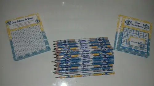 Kit 2 Brincadeiras Chá de Cozinha+lápis