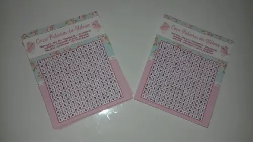 Kit 3 Brincadeiras Chá de Bebê + Lápis Passaros