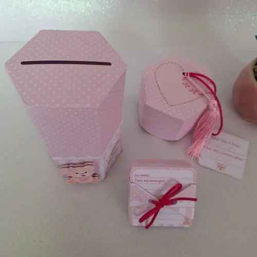 Kit 8 Brincadeiras Chá de Bebê + Lápis