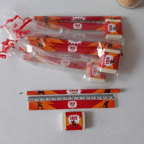 Lapis + Borracha + Régua Homem de Ferro