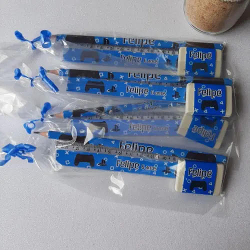 Lapis + Borracha + Régua Playstation