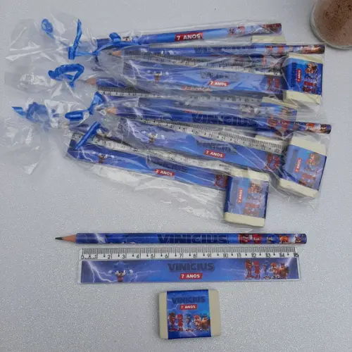 Lapis + Borracha + Régua Sonic