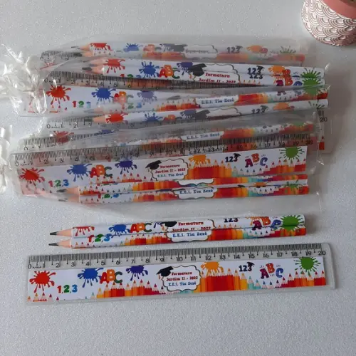 Lapis + Régua Formatura Infantil