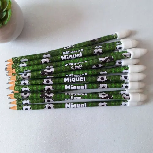 Lapis com Ponteira de Borracha Futebol