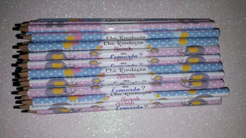 Lapis Personalizados Chá Revelação Elefantinho