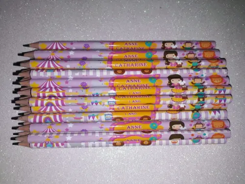 Lapis Personalizados Circo Rosa