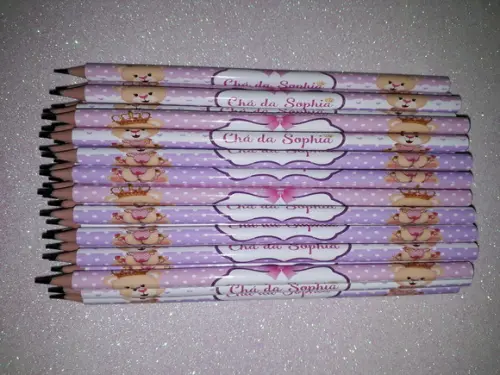 Lapis Personalizados Ursinha Princesa