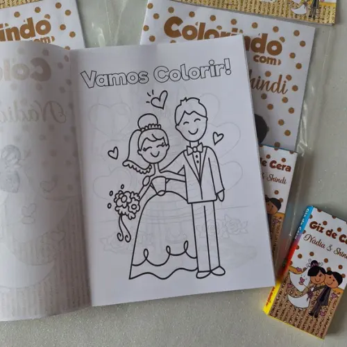 Livrinho de Colorir Casamento