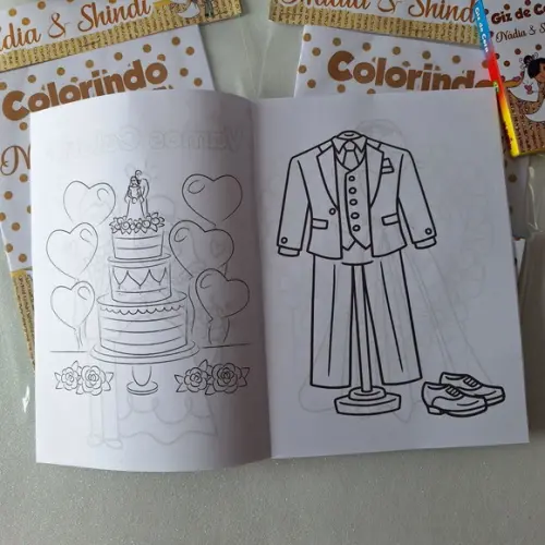 Livrinho de Colorir Casamento