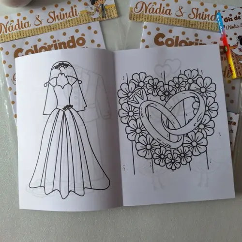 Livrinho de Colorir Casamento