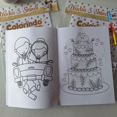 Livrinho de Colorir Casamento